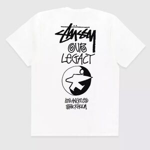 Stussy x Our Legacy LA Stockholm Graphic Tee White Size M NWT